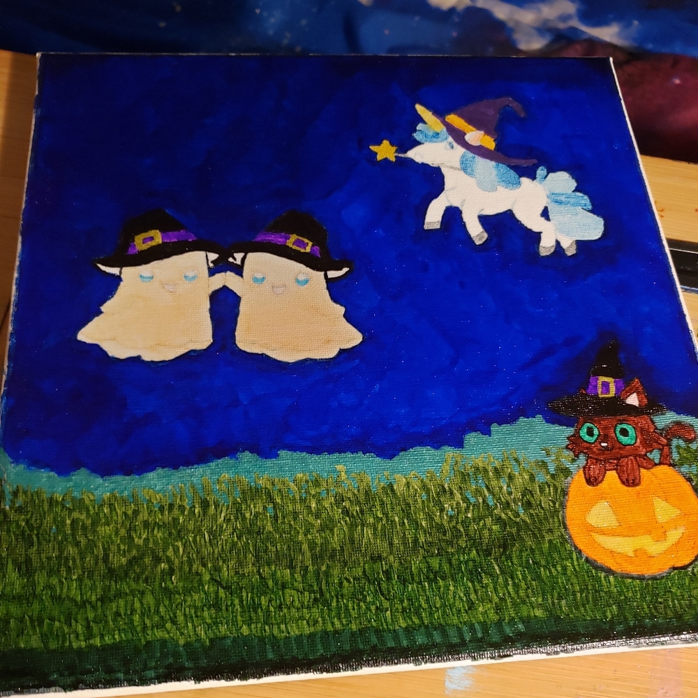 *coming soon* homemade Halloween picture. Now finished!